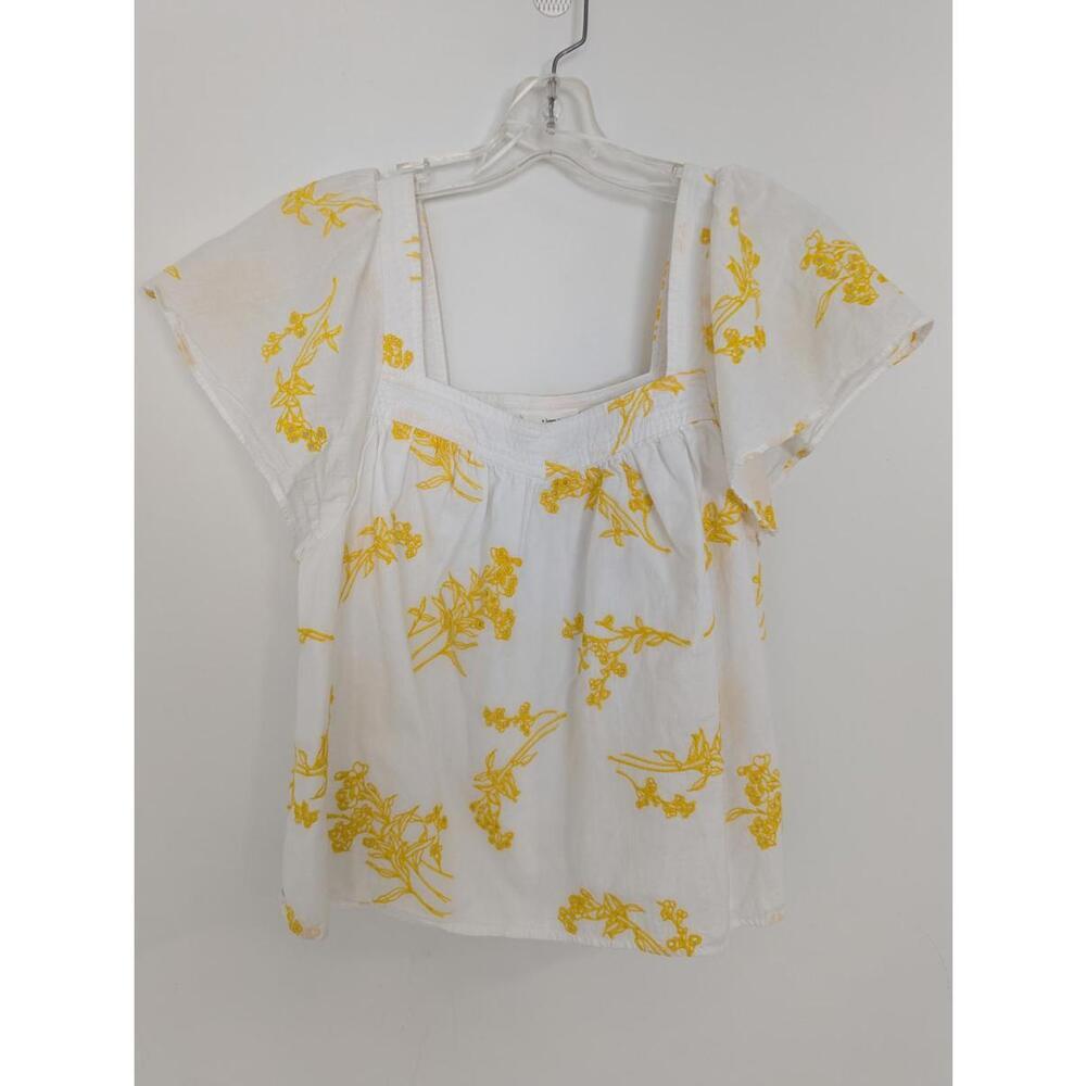 A Loves A Women's Floral Blouse Size XS 100% Cotton Bohemian Cottagecore